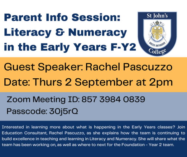 Parent Information Session - Literacy & Numeracy - 3