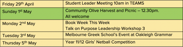 Principal’s Bulletin Term 2, Week 1, 2022 - 2