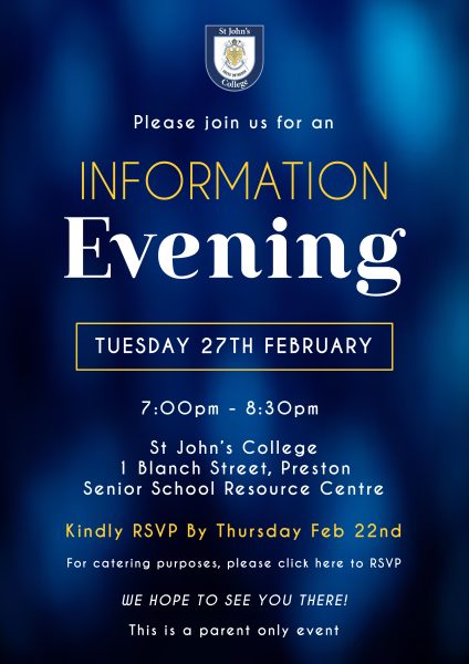 Information Evening - Current SJC Families - 1